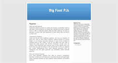 Desktop Screenshot of bigfootpjs.com